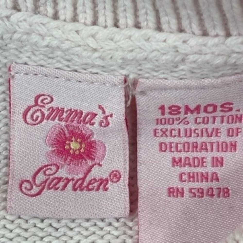 EMMA’S GARDEN spring cardigan size 18M button down sweater - Picture 8 of 8
